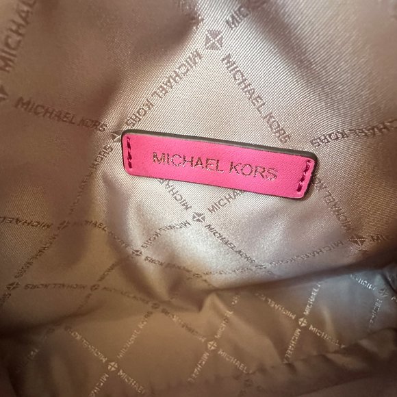 Michael Kors CECE Medium Flap Shoulder Crossbody Leather Bag French Pink - Picture 10 of 13